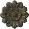 Ekena Millwork Emery Leaf Ceiling Medallion, Hand-Painted Witch Hazel, 7 5/8"OD x 1"P CM07EMWHF - alternate 1